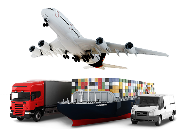 代表的な物流手段のイメージ